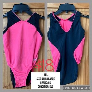 #8L Used Child Large GK Leotard